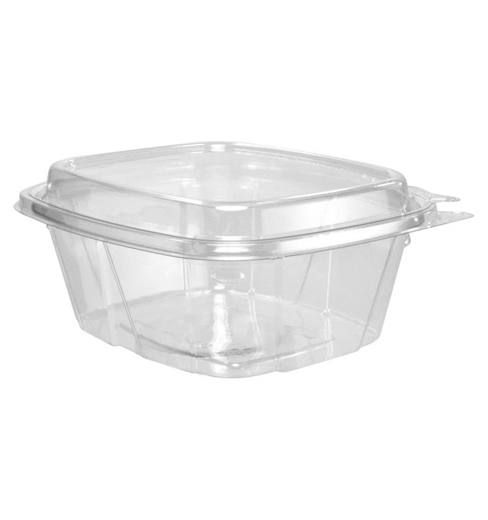 Plastic Deli Container PET Tamper-Evident High Dome Lid 475ml (100 Units)  