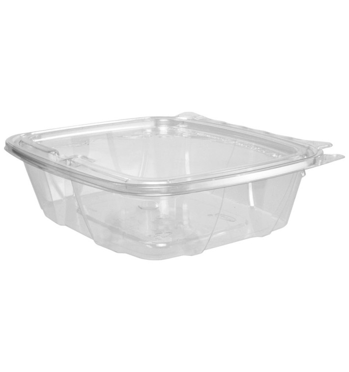 Plastic Deli Container PET Tamper-Evident Dome Lid Flat 710ml (200 Units)