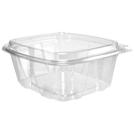 Plastic Deli Container PET Tamper-Evident High Dome Lid 950ml (100 Units)  