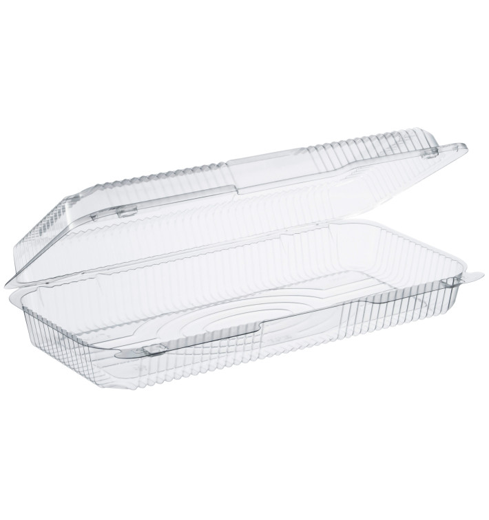Plastic Hinged Deli Container OPS "StayLock" Clear 1485ml (100 Units)  