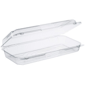 Plastic Hinged Deli Container OPS "StayLock" Clear 1485ml (200 Units)