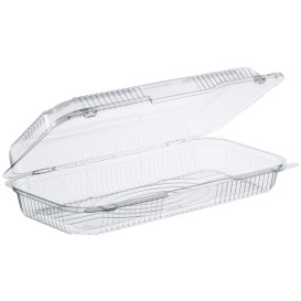 Plastic Hinged Deli Container OPS "StayLock" Clear 1065ml (125 Units)  