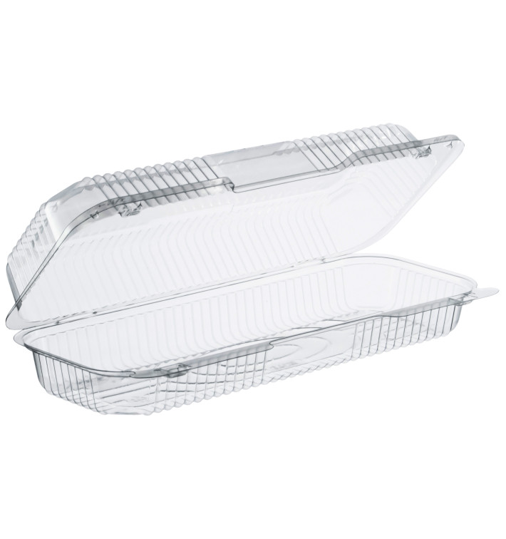 Plastic Hinged Deli Container OPS "StayLock" Clear 770ml (125 Units)  