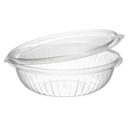 Plastic Hinged Salad Bowl PET "PresentaBowls" Flat 710ml (75 Units)  