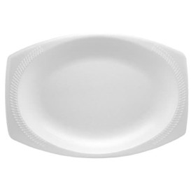 Foam Tray "Quiet Classic" White 23X18cm (125 Units)  