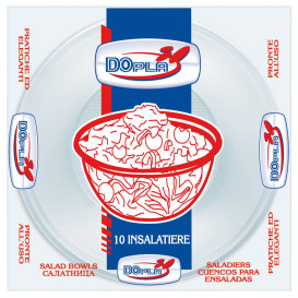 Plastic Bowl PS Clear 2000ml Ø22cm (10 Units)