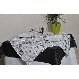 Pre-Cut Paper Tablecloth 1x1m White "Prensa" 37g 1x1m (400 Units)