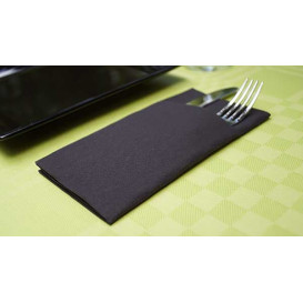 Pocket Fold Paper Airlaid Napkins Kanguro Black 33x40cm (480 Units)