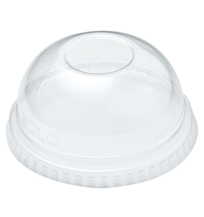Plastic Dome Lid PET Crystal Ø7,3cm (125 Units)  