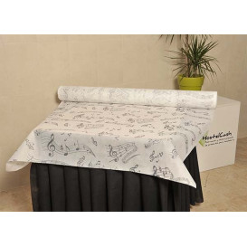 Novotex Tablecloth Roll White "Música" P40cm 1,2x50m  (1 Unit)