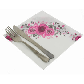 Paper Napkin Double Point "Bouquet" 40x40cm (50 Units) 