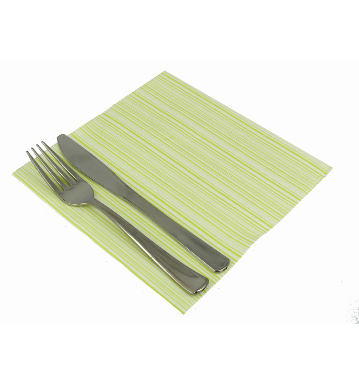 Airlaid Napkins "Basic" Pistachio 40x40cm (600 Units)