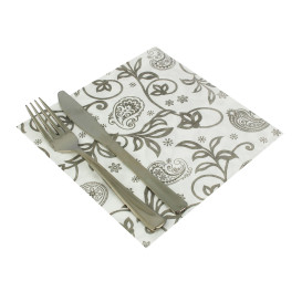 Airlaid Napkins "Cachemir" White 40x40cm (600 Units)