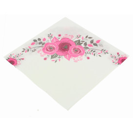 Airlaid Napkins "Bouquet" 40x40cm (50 Units) 