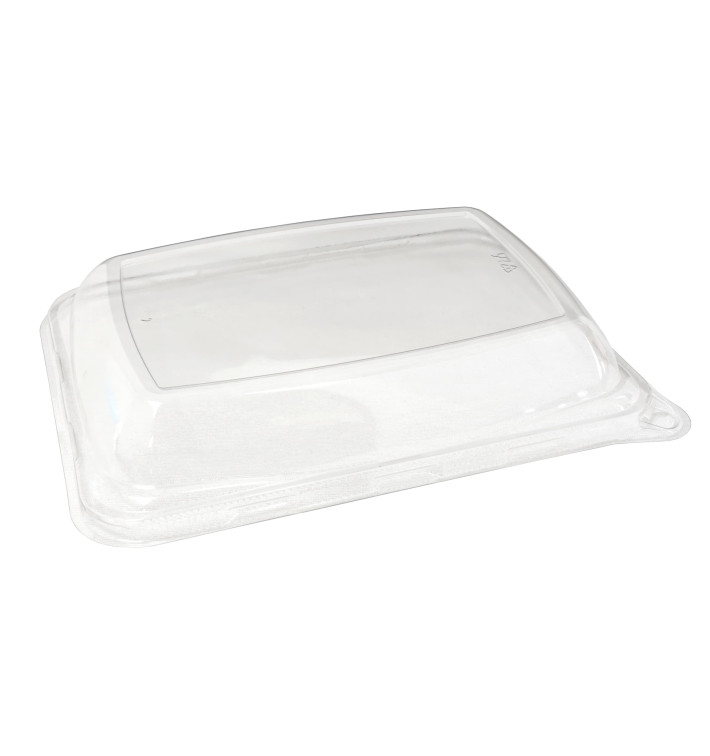 Plastic Dome Lid PET for Sugarcane Baguette Container 20x14x3cm (300 Units)