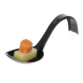 Tasting Spoon PS Curved Black 13 cm (500 Units)