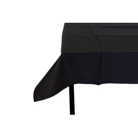 Pre-Cut Paper Tablecloth Black 40g 1x1m (400 Units)  