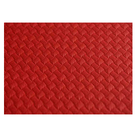 Pre-Cut Paper Tablecloth Red 40g 1x1m (400 Units)  