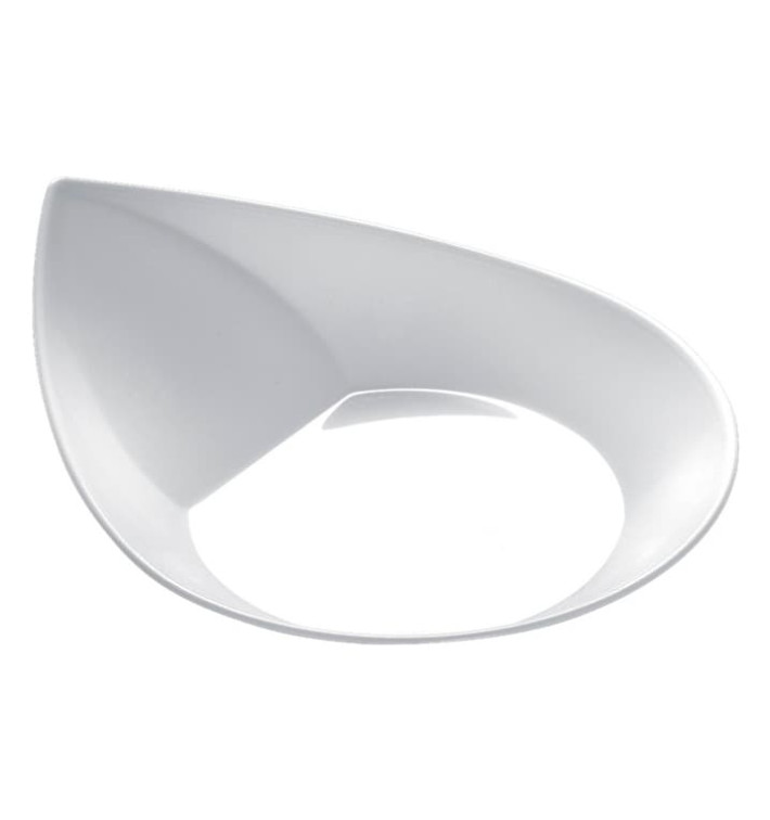 Tasting Plastic Plate PS "Smart" White 8,6x7,1 cm (50 Units) 