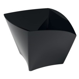 Plastic Tasting Cup PS Curved Shape Black 90 ml (500 Units)