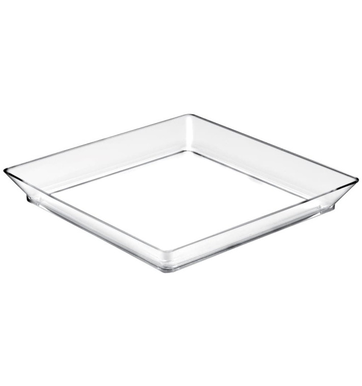 Tasting Tray PS Medium size Clear 13x13 cm (12 Units) 