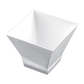 Tasting Plastic Bowl PS "Pagoda" White 150 ml (12 Units) 