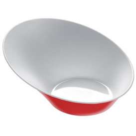 Plastic Bowl PS "Sodo" White and Multicolor 50 ml (8 Units)