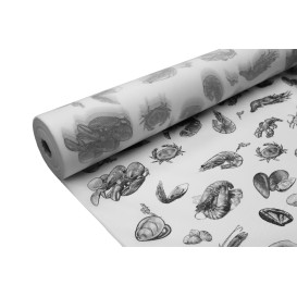 Novotex Tablecloth Roll White "Marisco" P40cm 1,2x50m  (1 Unit)