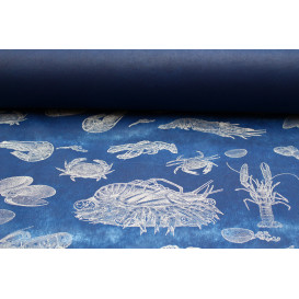 Novotex Tablecloth Roll Blue "Marisco" P40cm 1,2x50m  (1 Unit)