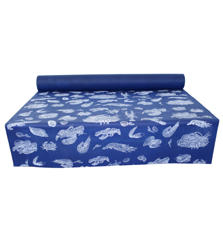 Novotex Tablecloth Roll Blue "Marisco" P40cm 1,2x50m (6 Units)