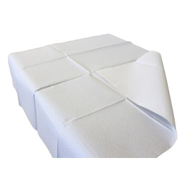 Pre-Cut Paper Tablecloth White 40g 1x1m (480 Units)