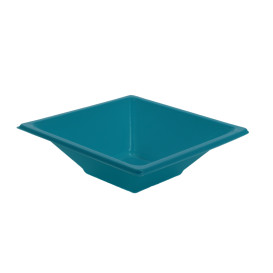 Plastic Bowl PS Square shape Turquoise 12x12cm (12 Units) 