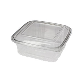 Plastic Hinged Deli Container PET Square shape 750ml (600 Units)