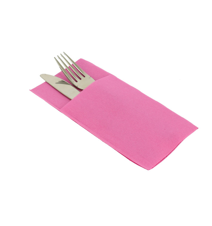 Pocket Fold Paper Napkins Fuchsia 40x40cm (960 Units)