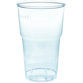 Plastic Cup PS Crystal Clear 490ml Ø9,0cm (40 Units) 