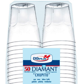 Plastic Shot PS Crystal "Diamant" 50ml (50 Units)