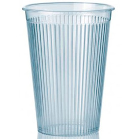Plastic Cup PS "Ribbed" Clear 200 ml (25 Units) 