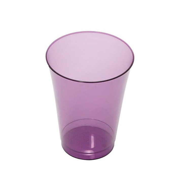 Plastic Cup PS Injection Moulding Eggplant 230 ml (150 Units)