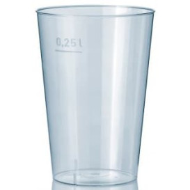 Plastic Cup PS Clear 250 ml (1000 Units)