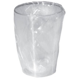 Plastic Cup PS "Moon" Wrapped Clear 230ml (50 Units) 