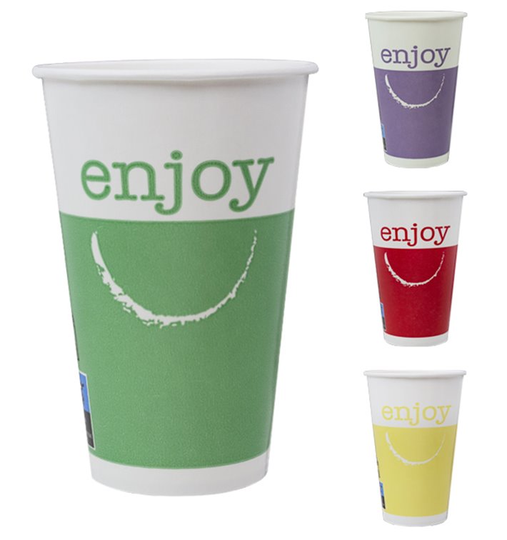 Paper Cup "Enjoy" 16 Oz/500 ml Ø9,0cm (50 Units) 