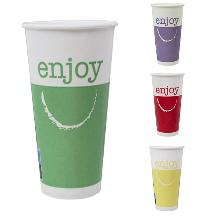 Paper Cup "Enjoy" 22 Oz/ 680 ml Ø9,0cm (1000 Units)