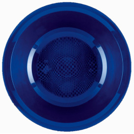 Plastic Plate Deep Blue "Round" PP Ø19,5 cm (50 Units) 