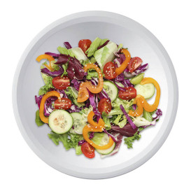 Plastic Plate Deep White "Round" PP Ø19,5 cm (50 Units) 