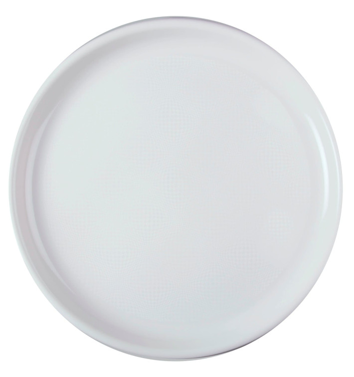 Plastic Plate for Pizza White "Round" PP Ø35 cm (12 Units) 
