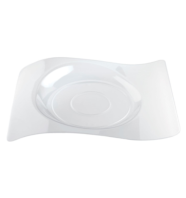 Plastic Plate PS "Forma" Clear 22x18 cm (180 Units)