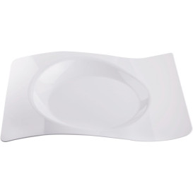 Plastic Plate "Forma" White 28x23 cm (12 Units) 