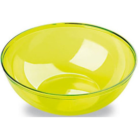 Plastic Bowl PS Crystal Hard Green 3500ml Ø27cm (1 Unit) 