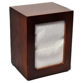Napkin Wooden Dispenser 17x17cm (10 Units)