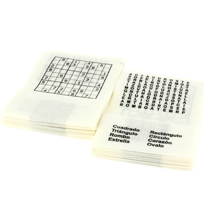 Paper Napkin Miniservis "Hobbie" 17x17cm (6000 Units)